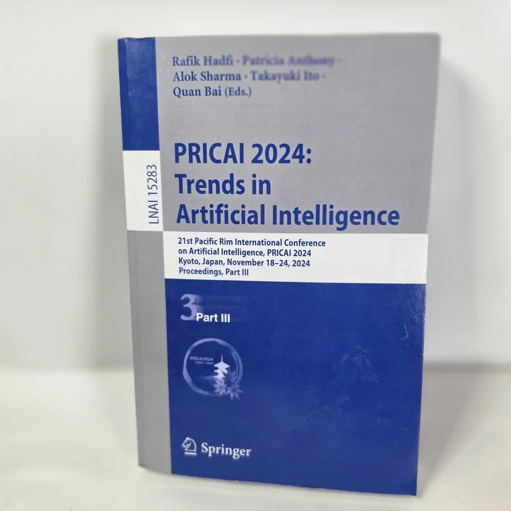 PRICAI 2024‎ Trends in Artificial Intelligence Part III LNAI 15283 Springer Book